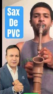 Saxofone de PVC #sax #saxofone #criativo #saxophone