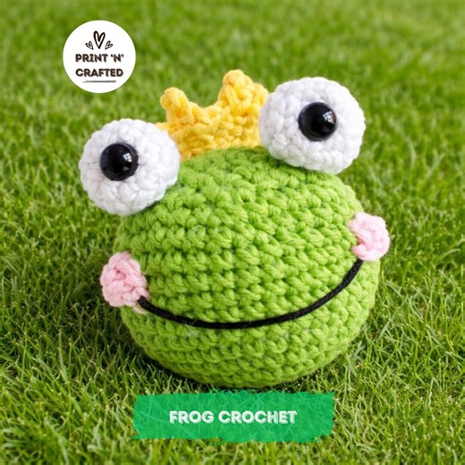 Frog Crochet Pattern | Crochet Frog Pattern | Green Frog Crochet | Frog Plush | Low Sew Crochet | Tiny Crochet Pattern - Etsy