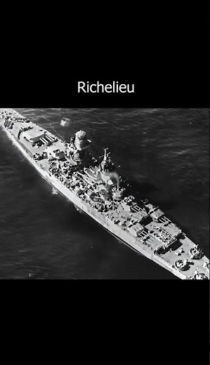 A French Giant Richelieu #sea #battleship #legendary #history #ww2 #navy#shortvideo #shorts