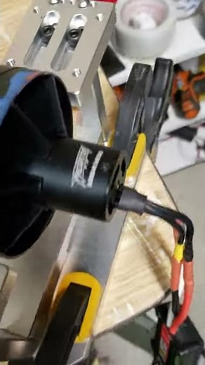 FMS 2100 KV 80mm platinum pro in runner EDF trust test.