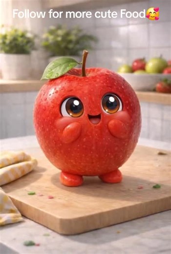 🍎Happy Apple🍎 #cute #Happy #Food #fy #ai
