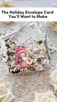 Cutest Christmas Envelope Card Tutorial | Twinkle & Treats DIY Keepsake #Cardmaking #papercraft