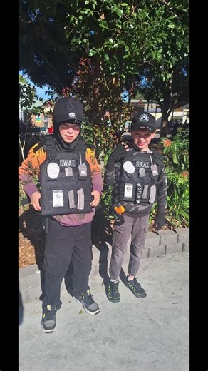 #20squadswat My boys dressed up as @S.W.A.T. Daniel Harrelson (Hondo) & Victor Tan (Tan) #swat #australia ##bookweek2024 #costumes