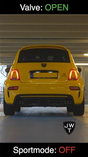 LOUD Abarth 595 Competizione Exhaust Sound🔥 - Valves Open & Closed! #Abarth595 #AbarthExhaust