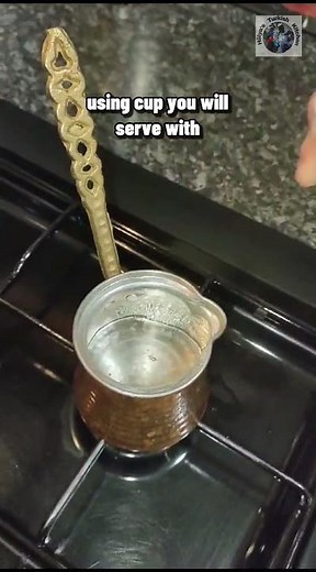 How to make TURKISH COFFEE #turkishcoffee #turkishcuisine #turkishfood #beverage #coffee