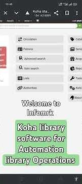 Koha Library Automation Software used for record keeping
