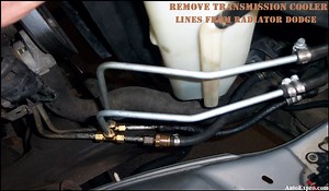 How to Remove Transmission Cooler Lines from Radiator Dodge