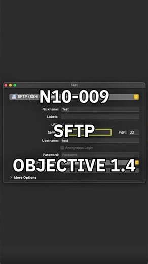 N10-009 Objective 1.4: What is SFTP (Secure File Transfer Protocol)? 🔒📁 #comptia #networkplus