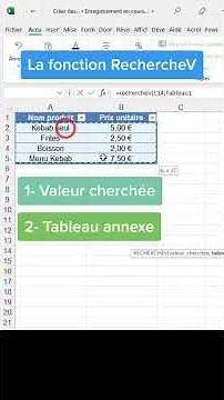 Créer des factures automatisées dans Excel grâce à la RECHERCHEV | Astuce Excel