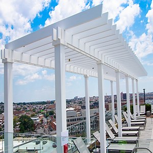 [Hot Item] Powder/Anodized White Profiles Aluminium Louvered Pergola Roofing Posts Aluminum