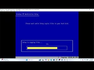 Installing Windows NT 3.51 Build 854 (failed)