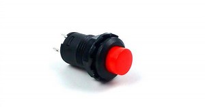 Round Panel Mount Latch Push Button (Red)