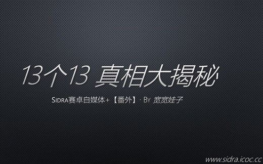 13个13怪异号码真相大揭秘-1 一探究竟【Sidra赛卓自媒体 】