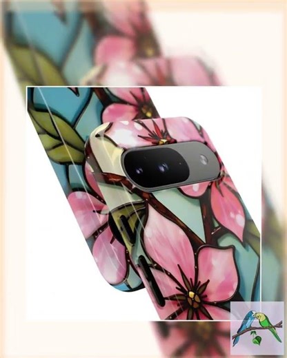 Cherry Blossom Stained Glass Google Pixel Tough Case