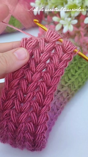 Wow!! Trend wool trend model tunisian crochet #crochet | Aslı ile sanatsal tasarımlar