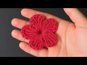 Crochet Simple Flower for Beginners | How to Crochet a simple Flower
