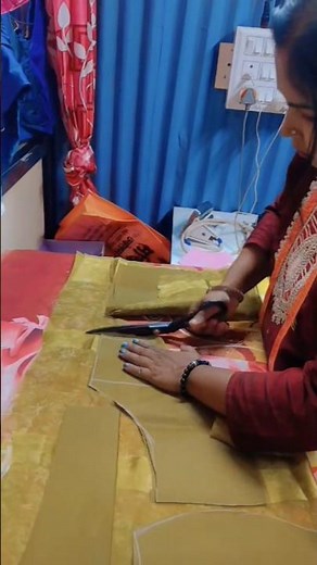 katori blouse cutting ✂️ one fabric 🪡🧵✅#fashion #fabric #viralshorts