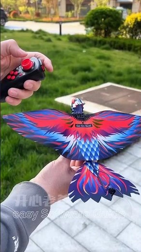 Remote-controlled flapping wing birdThe toys nowadays are so high-tech,even simulated flapping-wing