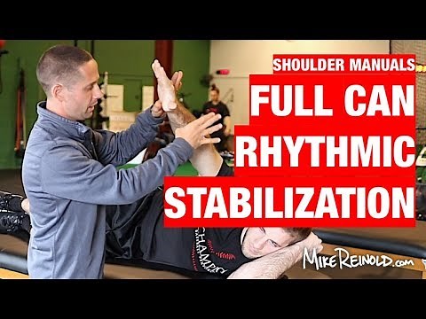 Sidelying Shoulder Full Can with Rhythmic Stabilization Shoulder Exercise