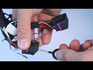 Remove the terminals from the auto wiring harness