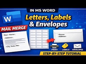Mail Merge in MS Word | Letters, Labels & Envelopes Full Tutorial