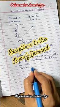 Exceptions to the Law of Demand| Microeconomics #exceptions #lawofdemand #economics #upsc #shorts
