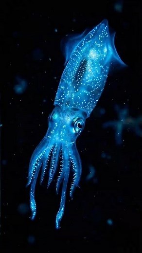 The Glowing Squid That Lights Up the Ocean