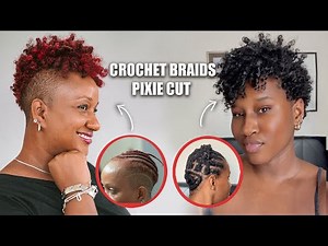 🔥PIXIE CUT CROCHET BRAIDS: NEW METHOD!! LASTS FOREVER 😱🤯