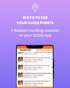 Exciting rewards and savings are just a CLiQQ away! Check out how you can enjoy your CLiQQ points: | 7-Eleven Philippines