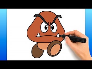 How To Draw Goomba (Easy Drawing Tutorial)