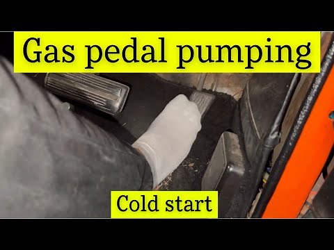 Gas pedal pumping: Cold start, will it start, cranking video