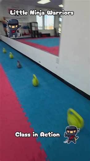 Little Ninja Warriors Class in Action