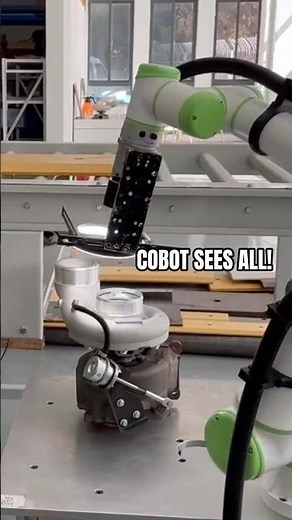 Collaborative Robot: Precision Turbocharger Defect Detection with Advanced Vision System!#cobots