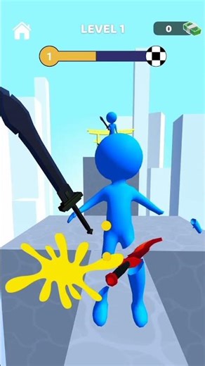 Sword Play Gameplay ⚔️🔥 Epic Slow-Mo Kill Shots! #Shorts