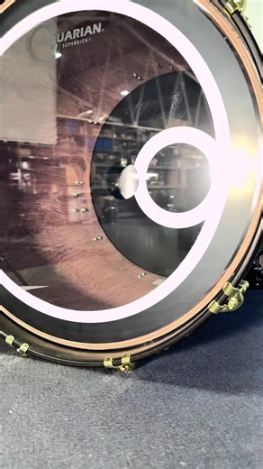 Bubinga Drum kit with racing design #VarusDrums