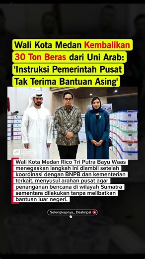 #walikotamedan #bantuanbanjir #banjirsumatera #bencananasional #sumut #sumbar #aceh #bnpb #uea