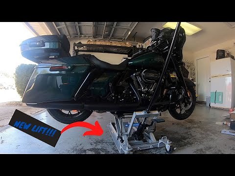 OTC Stinger Series Motorcycle Lift Unboxing / Assembly / First use