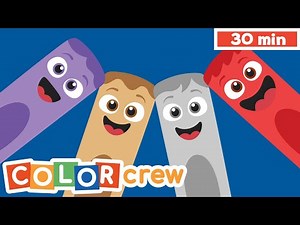 Toddler Learning Videos w Color Crew - 30 minutes | @BabyFirst Learn Colors, ABCs, Rhymes & More ​