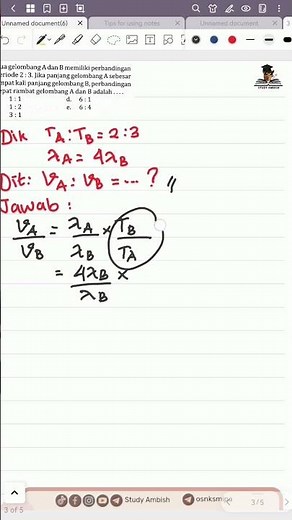 Contoh Soal OSN IPA SMP 2023 : Gelombang_Part 1