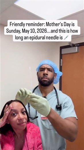 The actual size of an epidural needle😭