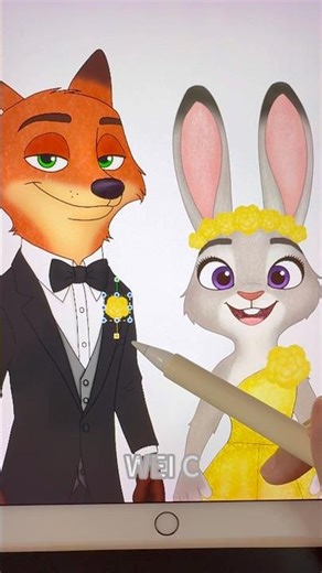 🎨🦊How to Draw Nick Wilde #zootopia2#動物方城市#drawing