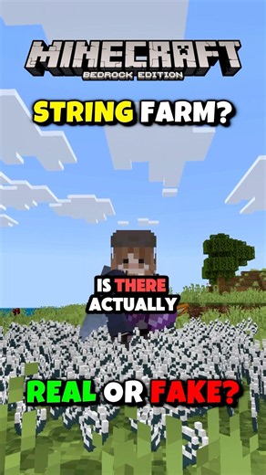 FIRST EVER String Farm Minecraft Bedrock & MCPE!