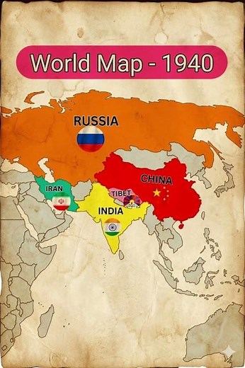 World Map 1940 – No Pakistan, No Israel, Persia & Massive Soviet Union! Shocking Changes 🔥