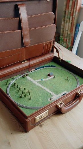 Alex Fletcher | My latest creation. The world’s smallest train set inside of a briefcase. As you can tell I have a thing for trains that are smaller than... | Instagram