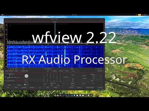 wfview 2.22 Receive Audio Processing: Noise reduction and EQ