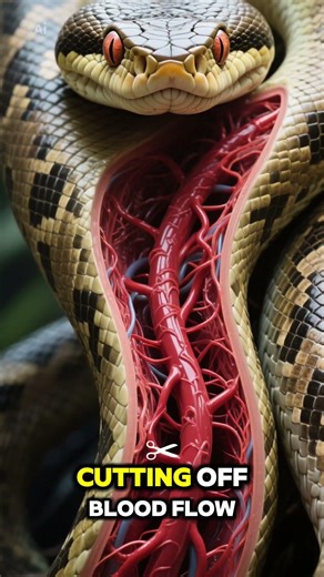 This Snake Doesn’t Need Venom 😳 | Python Facts #PythonSnake #PythonFacts #SnakeFacts #ReptileFacts