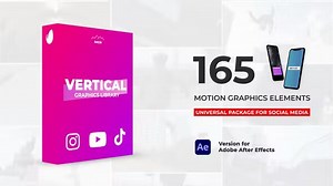 Videohive Vertical Graphics Pack - INTRO HD