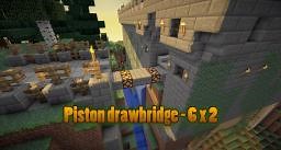 Piston drawbridge - 6 x 2 Minecraft Map