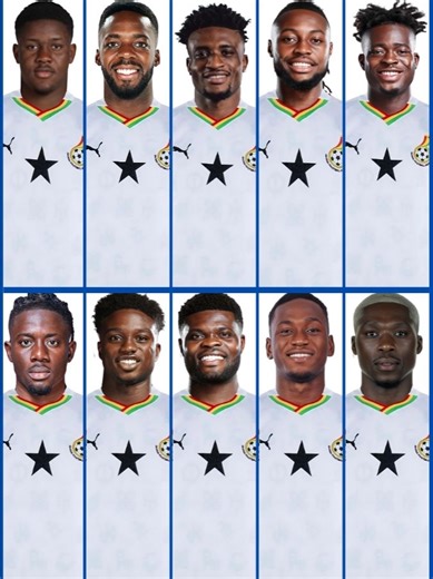 Ghana's Official Squad for 2026 World Cup Qualifiers