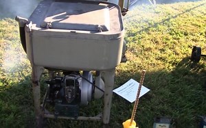 1927年以二冲程汽油机作为动力的洗衣机运行过程